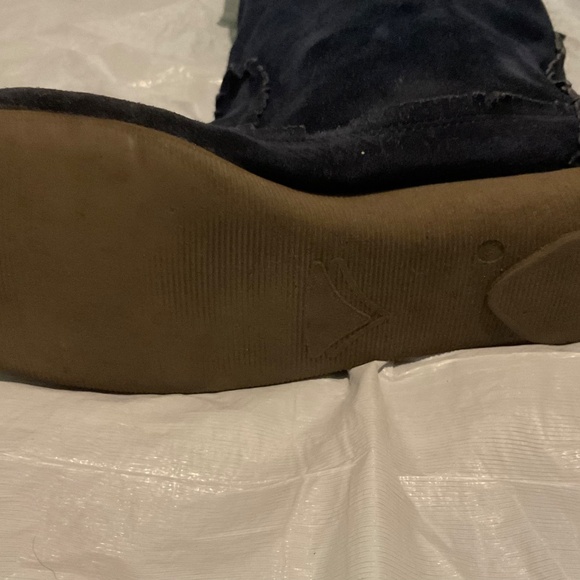 BLUE SUEDE  BOOTS SIZE 8 . ,FRINGES . - Picture 9 of 11